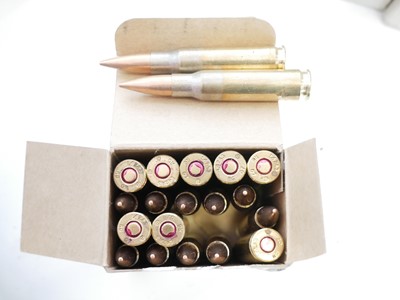 Lot 318 - Two hundred and twenty rounds of Radway Green 7.62 ammunition LICENCE REQUIRED
