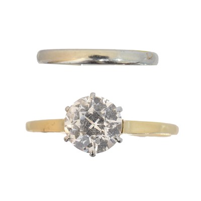 Lot 70 - Two 18ct gold rings
