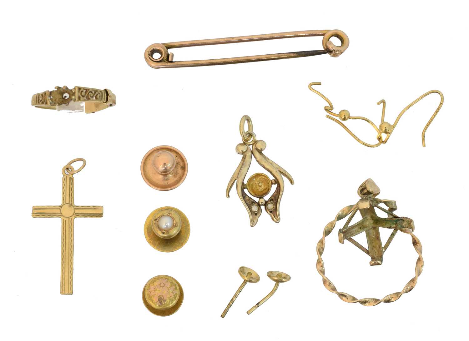 Lot 93 - A selection of jewellery components