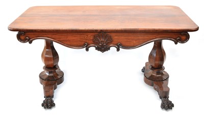 Lot 262 - Victorian Rosewood Library Table