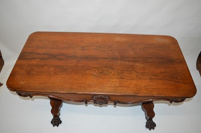 Lot Victorian Rosewood Library Table
