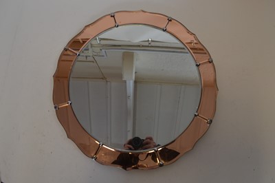 Lot 104 - 1930's Circular Art Deco Wall Mirror