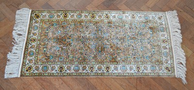 Lot 361 - Persian Silk Prayer Rug