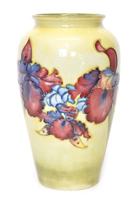 Lot 42 - Moorcroft Orchid Pattern Baluster Shaped Vase