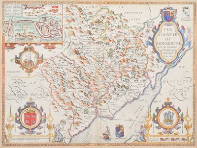 Lot 80 - John Speed, Map of the Countye of Monmouth.