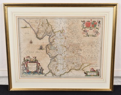 Lot 82 - Johannes Jansson (1588-1664), Map of Lancashire.