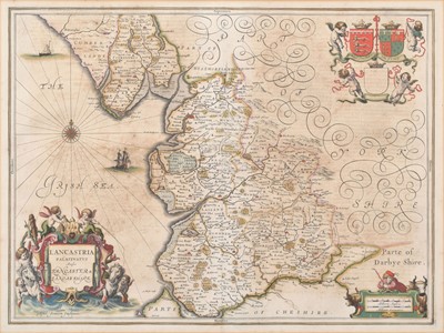 Lot 82 - Johannes Jansson (1588-1664), Map of Lancashire.