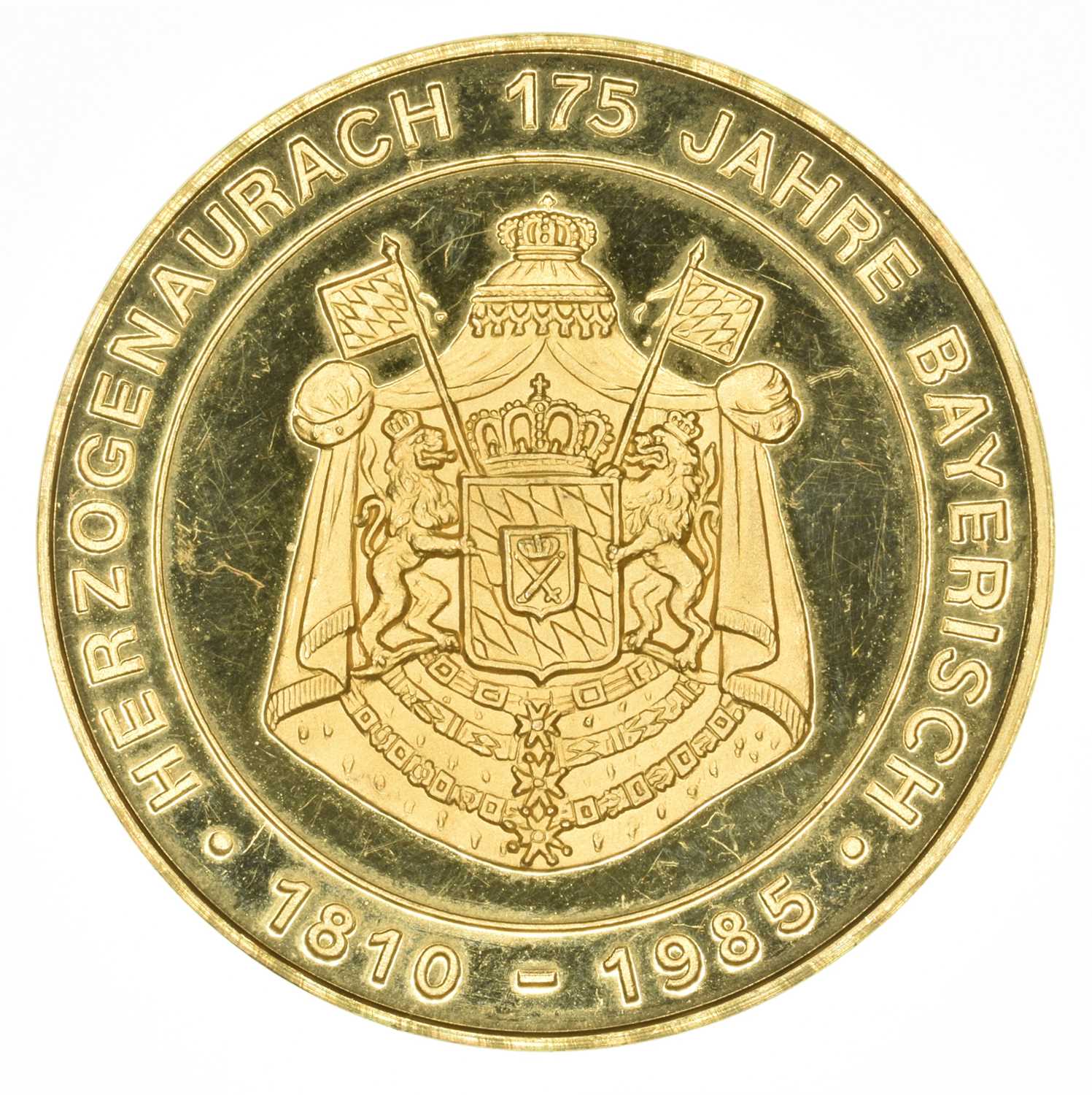 Lot 147 - A German gold medallion.