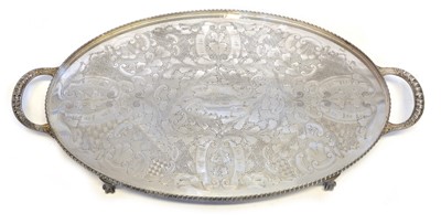 Lot 17 - Silver Plated Commemorative Tray