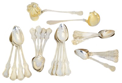 Lot 130 - A selection of 19th century Swedish silver flatware