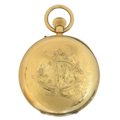 Lot 188 - An Edwardian 18ct gold open face pocket watch by H. Pidduck & Sons