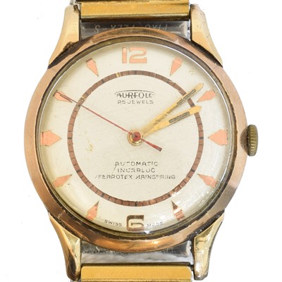 Lot 115 - A 9ct gold Aureole automatic wristwatch