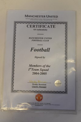 Lot 79 - Manchester United signed football 2004-2005 season