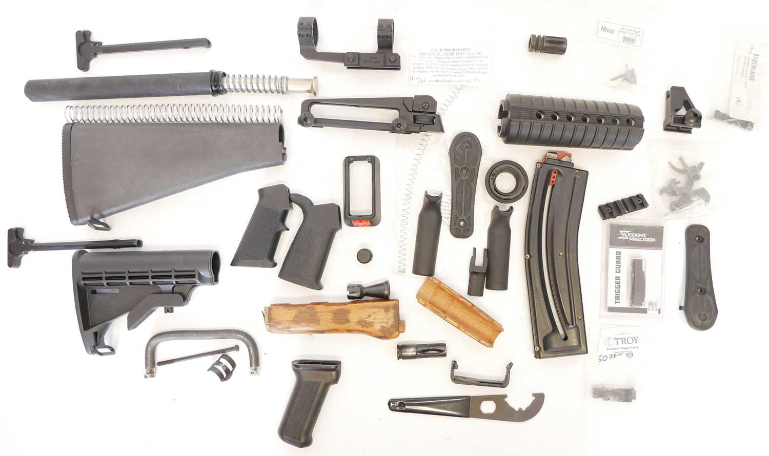 Lot 297 - Collection of AR15 parts and accessories