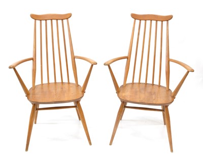Lot 118 - Two Ercol Goldsmith Windsor carver chairs