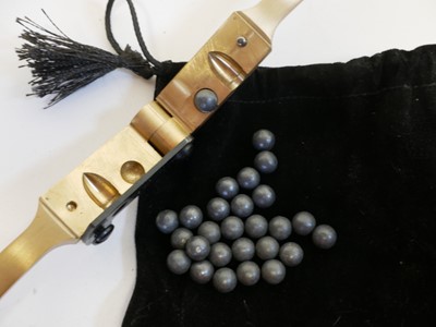 Lot 369 - Lee .577 Snider reloading die set and other muzzle loading items.