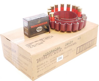 Lot 334 - Winchester 10 bore Double X Magnum Turkey Load cartridges LICENCE REQUIRED