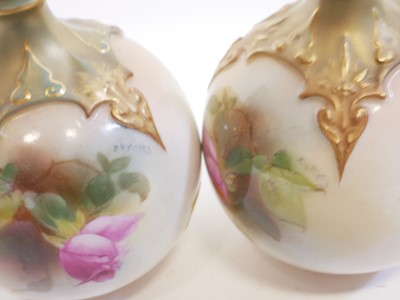 Lot 181 - Pair of Royal Worcester vases