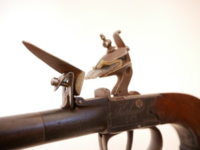 Lot 3 - Ketland flintlock pistol with bayonet