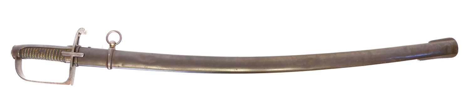 Lot 398 - Italian 1833 pattern mounted artillery sword.