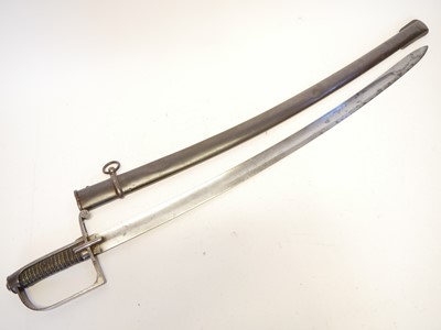 Lot 398 - Italian 1833 pattern mounted artillery sword.