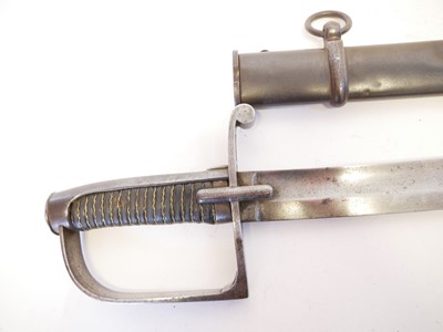 Lot 398 - Italian 1833 pattern mounted artillery sword.