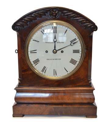Lot William Evans, Shrewsbury, Double Fusee Bracket Clock