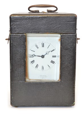 Lot 215 - Late 19th Century Carriage Clock