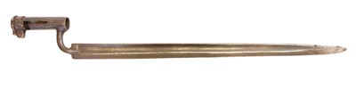 Lot 423 - Unusual sword socket bayonet For Prussian or Austrian Muskets