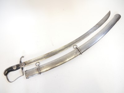 Lot 191 - Modern replica of a 1796 pattern light cavalry sabre and scabbard