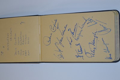 Lot 71 - Autograph album with 1950's footballers to include three members of the Busby Babes