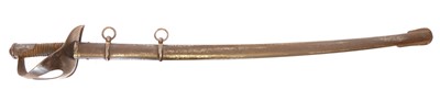 Lot 392 - Italian model 1860 heavy cavalry trooper's sword and scabbard