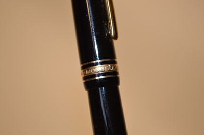 Lot 58 - A Montblanc, Meisterstuck, Classique, fountain pen and a silver propelling pencil (2).