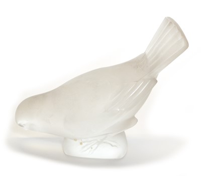 Lot 17 - Lalique frosted glass bird