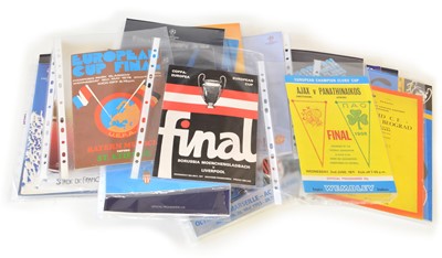Lot 132 - Large collection of European Cup Final and Champions League Final football programmes