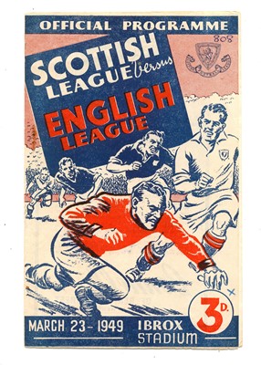 Lot 151 - England (Army) v Scotland (Army) 1945 & Scottish League v English League 1949