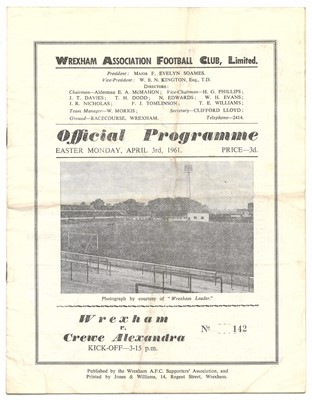 Lot 115 - Crewe Alexandra Programmes