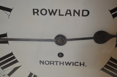 Lot 230 - Rowland, Northwich, Single Fusee Wall Clock