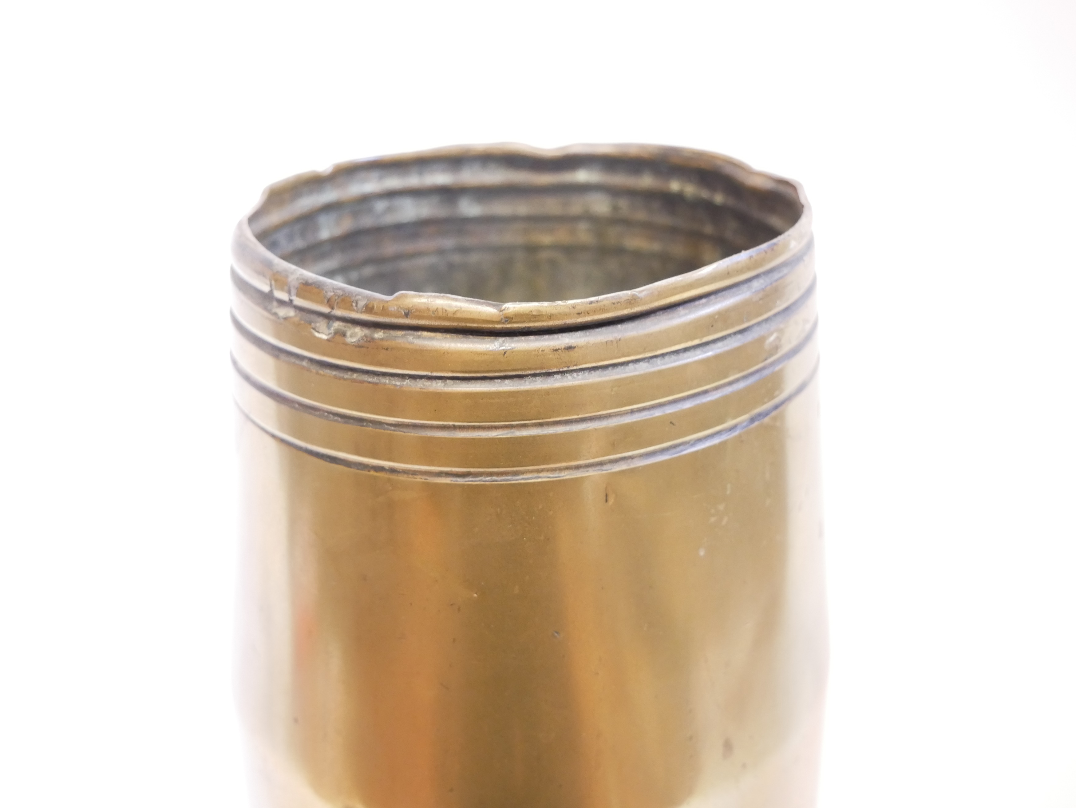 Lot 298 - Naval shell case.