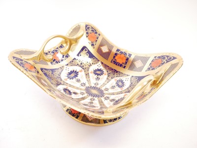 Lot 175 - Royal Crown Derby 1128 twin-handled comport