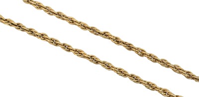 Lot 103 - A 9ct gold chain necklace