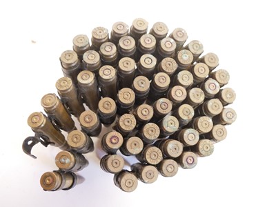 Lot 317 - Machine gun belt of 59 7.62 inert rounds
