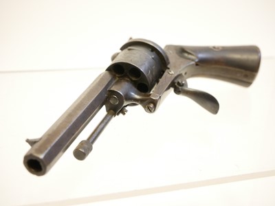 Lot Belgian 7mm pinfire revolver