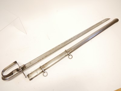 Lot 201 - Modern replica of a 1796 pattern heavy cavalry sabre and scabbard