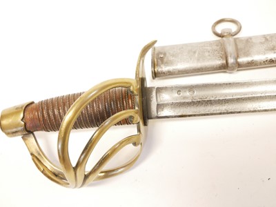 Lot 203 - Modern replica of a French Heavy Cavalry Cuirassiers trooper’s sword