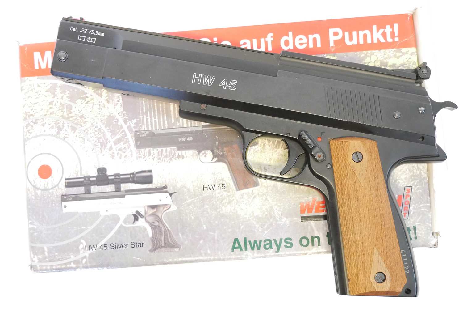 Lot 150 - Weihrauch HW.45 .22 boxed air pistol
