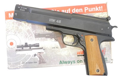 Lot Weihrauch HW.45 .22 boxed air pistol