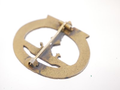 Lot 354 - German U-boat badge, arm band and two medals