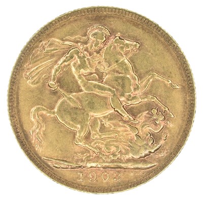 Lot 200 - King Edward VII, Sovereign, 1903, Perth Mint.