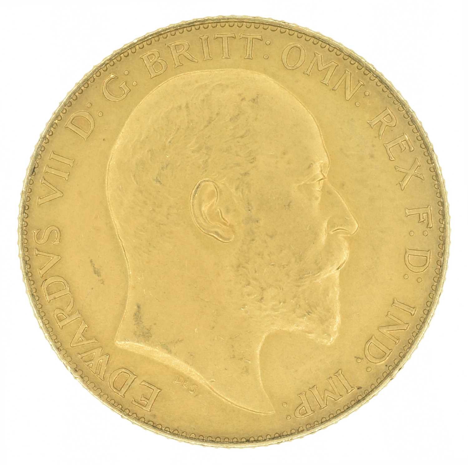 Lot 189 - King Edward VII, Half-Sovereign, 1902, Matt proof.